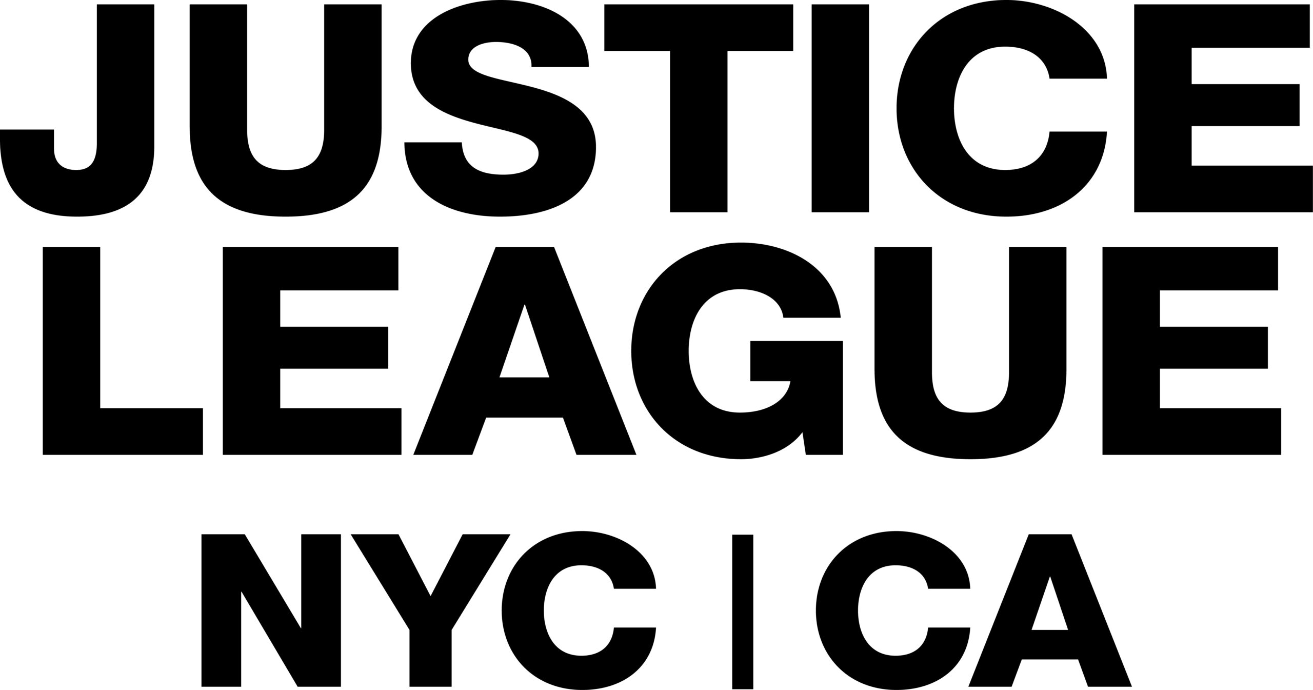 Justice League NYC Logo representing video projects produced by Yet 2 Evolve