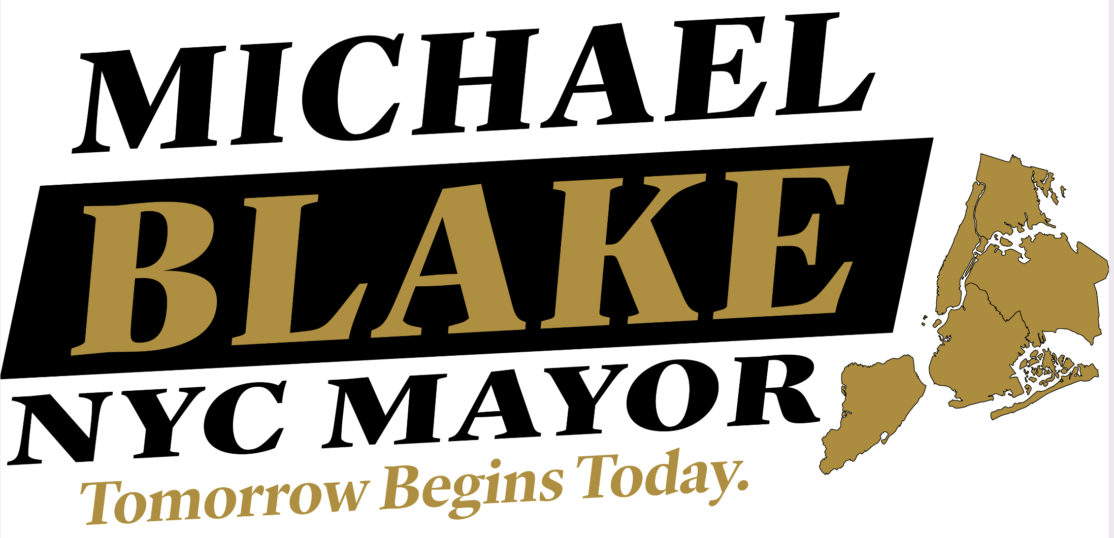 Michael Blake NYC mayoral campaign logo featured in Yet 2 Evolve video projects